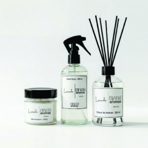 Kit- Difusor, Home Spray e Vela Aromática- Lavanda
