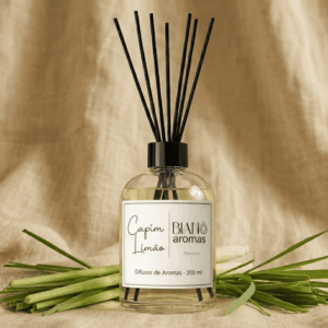 Difusor de Varetas de Capim Limão para ambientes 200 ml