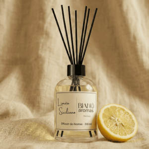 Difusor de Varetas de Limão Siciliano para ambientes 200 ml
